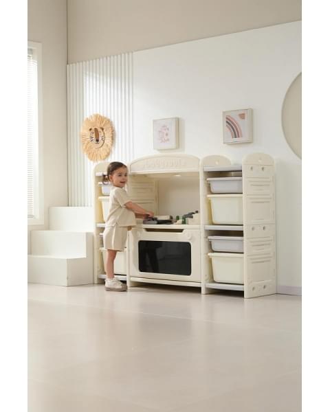 Кухня детская UNIX Kids Cook & Store 8 ящиков Grey