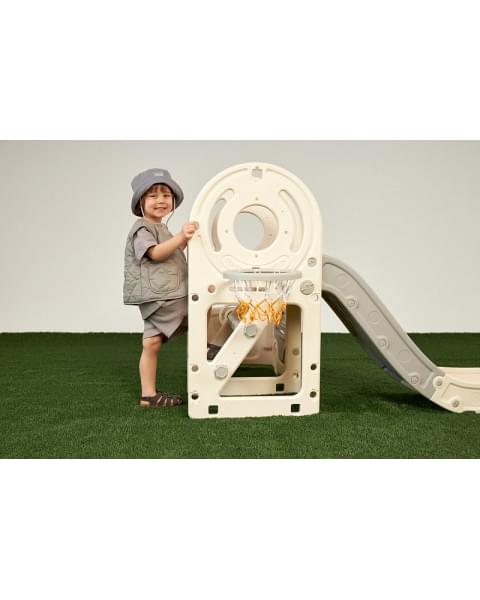 Игровой комплекс с горкой UNIX Kids Bus 171 см Grey