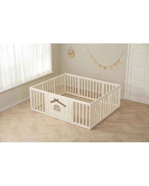 Большой детский игровой манеж UNIX Kids Classic Tree House 150 x 180 Camel