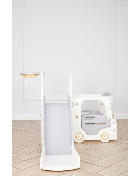 Игровой комплекс с горкой UNIX Kids Bus 171 см Grey