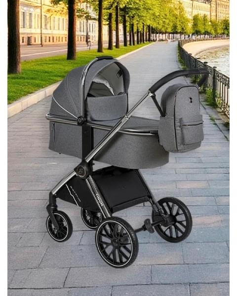 Детская коляска Sevillababy Tinum 2 в 1 Lt.Grey/светло-серый