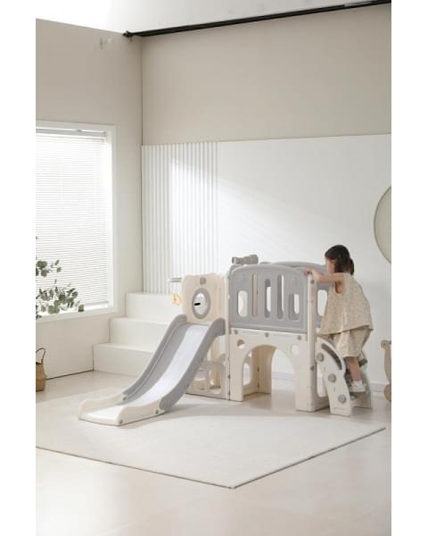 Игровой комплекс с горкой UNIX Kids Star Grey