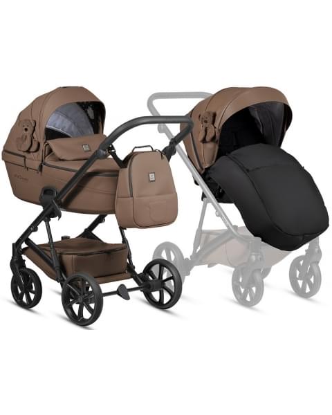 Коляска 3 в 1 Tutis Viva 6+ Teddy, Bisquit (110) с автокреслом Tutis Beno (0-13 кг)