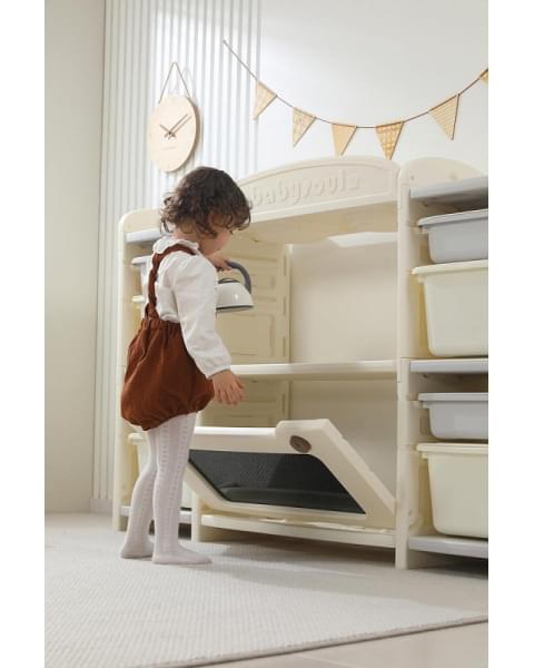 Кухня детская UNIX Kids Cook & Store 8 ящиков Grey