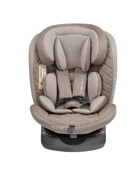 Автокресло Indigo Smart Isofix бежевый-коричневый