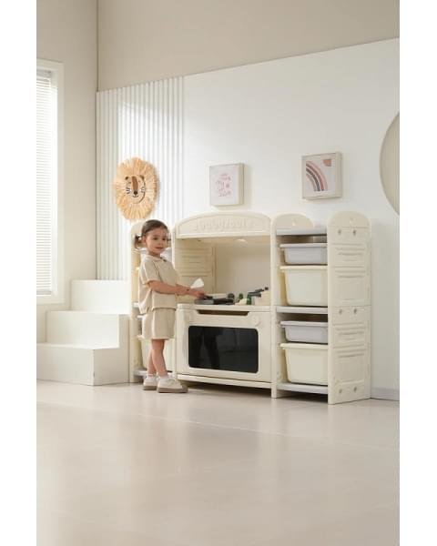 Кухня детская UNIX Kids Cook & Store 8 ящиков Grey