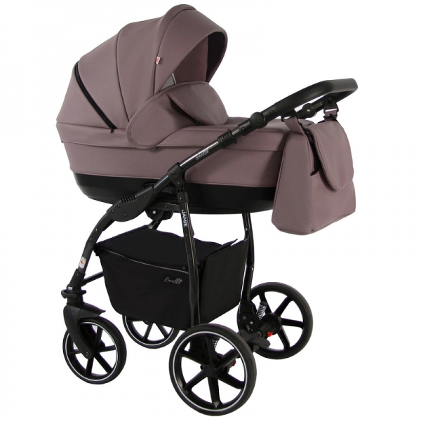 Детская коляска 2 в 1 Sevillababy Jamie ягодный экокожа