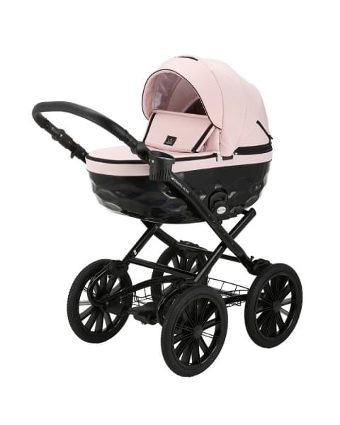 Детская коляска Adamex Chantal Retro 3 в 1 C215 (пудровый)