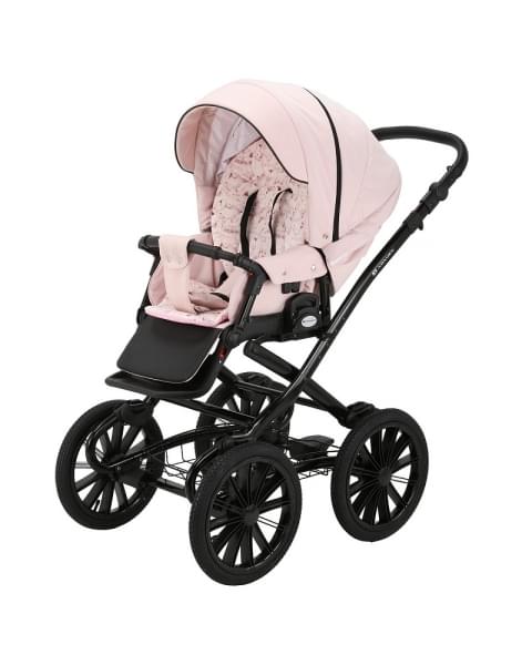 Детская коляска Adamex Chantal Retro 3 в 1 C215 (пудровый)