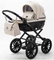 Детская коляска Adamex Chantal Retro Deluxe 2 в 1 C-SA07 (СВ. БЕЖЕВЫЙ)