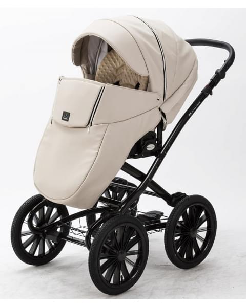 Детская коляска Adamex Chantal Retro Deluxe 2 в 1 C-SA07 (СВ. БЕЖЕВЫЙ)