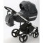 Детская коляска Adamex Cortina Deluxe 3 в 1 CT310 (МОРЕНГО КОЖА+СЕРЕБ.ОТДЕЛКА+ ХРОМ РАМА)
