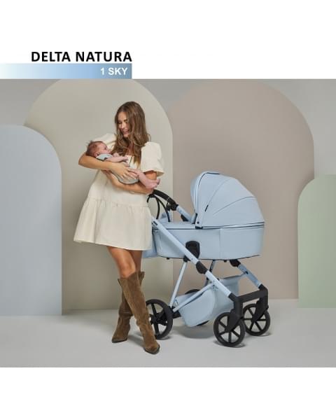 Детская коляска Adamex Delta Natura 2 в 1 DN-1-SKY