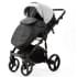 Детская коляска Adamex Lanti Deluxe 2 в 1 LN-SD107 (СВ.СЕР.КОЖА + ЧЕРН. КОЖА)
