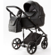 Детская коляска Adamex Locco Light Deluxe 3 в 1 LL-SA02 (ЧЕРН.КОЖА)