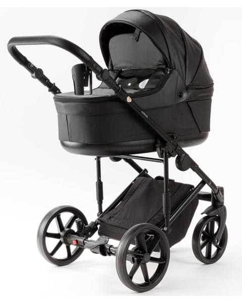 Детская коляска Adamex Locco Light Deluxe 3 в 1 LL-SA02 (ЧЕРН.КОЖА)