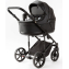 Детская коляска Adamex Locco Light Deluxe 3 в 1 LL-SA02 (ЧЕРН.КОЖА)