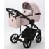 Детская коляска Adamex Mobi Deluxe 2 в 1 M-SD04 (РОЗОВЫЙ+РОЗОВ. ПЕРЛ.КОЖА)