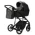 Детская коляска Adamex Mobi Deluxe New 2 в 1 MN-SA02 ЧЕРНАЯ КОЖА