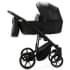 Детская коляска Adamex Mobi Deluxe New 2 в 1 MN-SA02 ЧЕРНАЯ КОЖА