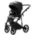 Детская коляска Adamex Mobi Deluxe New 2 в 1 MN-SA02 ЧЕРНАЯ КОЖА