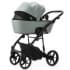 Детская коляска Adamex Mobi Deluxe New 2 в 1 MN-SA20 СЕРО-ЗЕЛЕНАЯ КОЖА