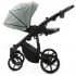 Детская коляска Adamex Mobi Deluxe New 2 в 1 MN-SA20 СЕРО-ЗЕЛЕНАЯ КОЖА