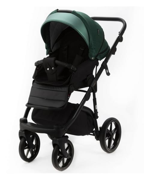 Детская коляска Adamex Nola 3 в 1 N-PS116 (ЗЕЛ + ИЗУМРУД. ПЕРЛ. КОЖА)