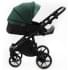 Детская коляска Adamex Nola 3 в 1 N-PS116 (ЗЕЛ + ИЗУМРУД. ПЕРЛ. КОЖА)
