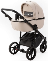Детская коляска Adamex Nola Deluxe 2 в 1 N-SA07 (СВ.БЕЖ. КОЖА)