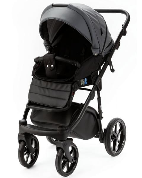 Детская коляска Adamex Nola Deluxe 3 в 1 N-SA32 (СЕРАЯ КОЖА)