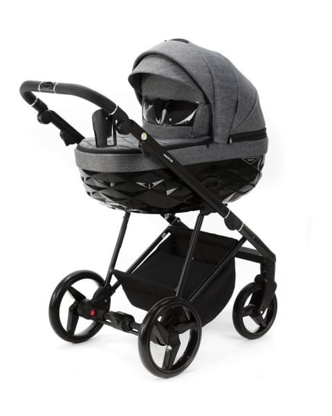 Детская коляска Adamex Quantum 2 в 1 Q-TK06 TIP (Т.СЕРЫЙ)