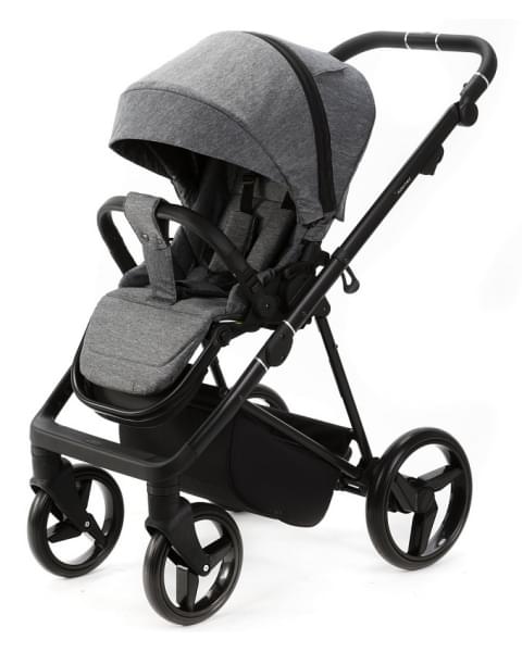 Детская коляска Adamex Quantum 2 в 1 Q-TK06 TIP (Т.СЕРЫЙ)
