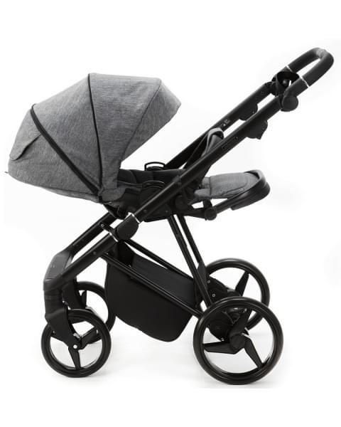 Детская коляска Adamex Quantum 2 в 1 Q-TK06 TIP (Т.СЕРЫЙ)