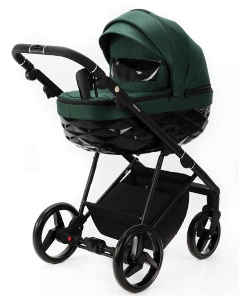Детская коляска Adamex Quantum 3 в 1 Q-TK52 (Т.ЗЕЛЕНЫЙ)