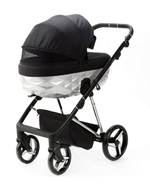 Детская коляска Adamex Quantum Star 3 в 1 Q-STAR51 (ЧЕРНЫЙ+ХРОМ РАМА)