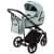 Детская коляска Adamex Zico 3 в 1 Z-TK27 СЕРО-ЗЕЛ.ТК