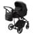 Детская коляска Adamex Zico Deluxe New 2 в 1 ZN-SA02 ЧЕРНАЯ КОЖА