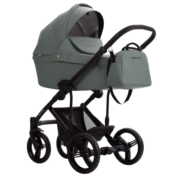 Детская коляска Bebetto Magnum Light Pro 2 в 1 02 шалфей кожа