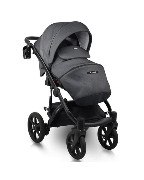 Детская коляска Bexa Ideal 2 в 1 ID 12 графит+графит кожа