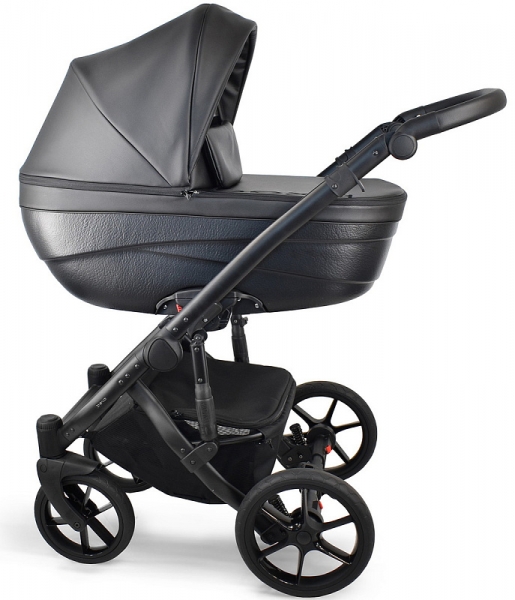 Детская коляска Bexa Ideal Eco 2 в 1 IE01 черный+черная кожа