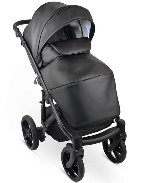 Детская коляска Bexa Ideal Eco 2 в 1 IE01 черный+черная кожа