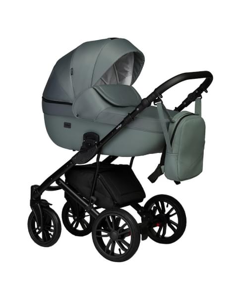 Детская коляска Indigo Mio S 2 в 1 07 шалфей кожа+шалфей