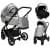 Детская коляска Noordi Fjordi V2 3 в 1 с автокреслом Terra Black 1462814 Grey