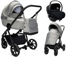 Детская коляска Noordi Fjordi V2 3 в 1 с автокреслом Terra Black 1462814 Grey