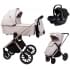 Детская коляска Peppy Monaco GP 3 в 1 с автокреслом Rise Beige