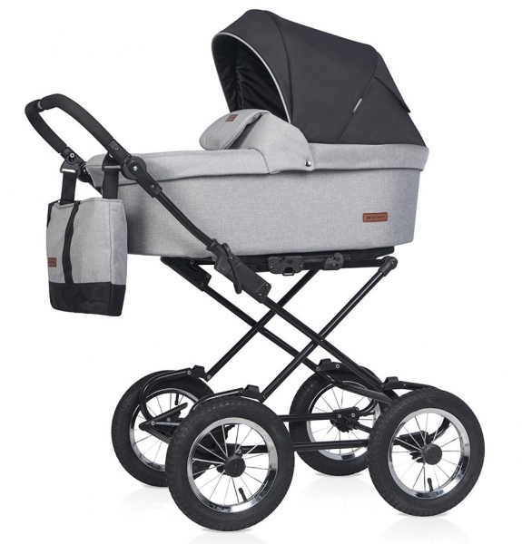 Детская коляска Riko Basic Bella Lux Classic 2 в 1 02 серый