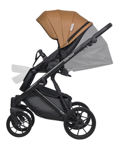 Детская коляска Riko Basic Montana Ecco 2 в 1 18 Caramel