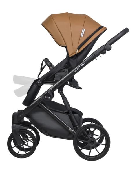 Детская коляска Riko Basic Montana Ecco 2 в 1 18 Caramel