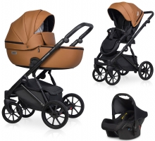 Детская коляска Riko Basic Montana Ecco 3 в 1 18 Caramel
